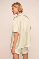 Inez Washable Silk Printed Short PJ Set
