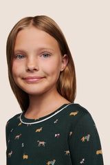 Kids Printed TENCEL™ Modal Unisex Long PJ Set
