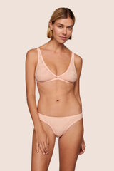 Soft Stretch Recycled Lace Plunge Bralette
