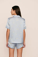 Inez Washable Silk Printed Short PJ Set