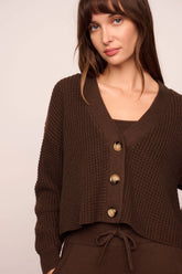 Recycled Sweater Cropped Cardigan