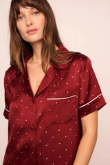 Eberjey x Lily Aldridge - Inez Washable Silk Printed Short PJ Set