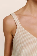 Linen Blend V Neck Cami