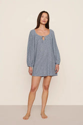 Linen Blend Short Dress