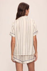 Inez Washable Silk Printed Short PJ Set