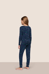 Kids Printed TENCEL™ Modal Unisex Long PJ Set