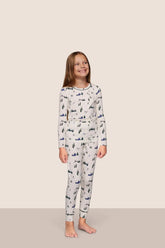 Kids Printed TENCEL™ Modal Unisex Long PJ Set