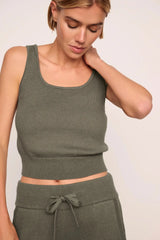 Recycled Sweater Cropped Tank