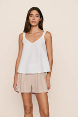 Linen Blend Relaxed Short