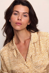 Inez Washable Silk Printed Short PJ Set