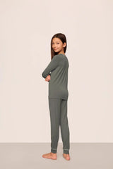 Kids TENCEL™ Modal Unisex Long PJ Set