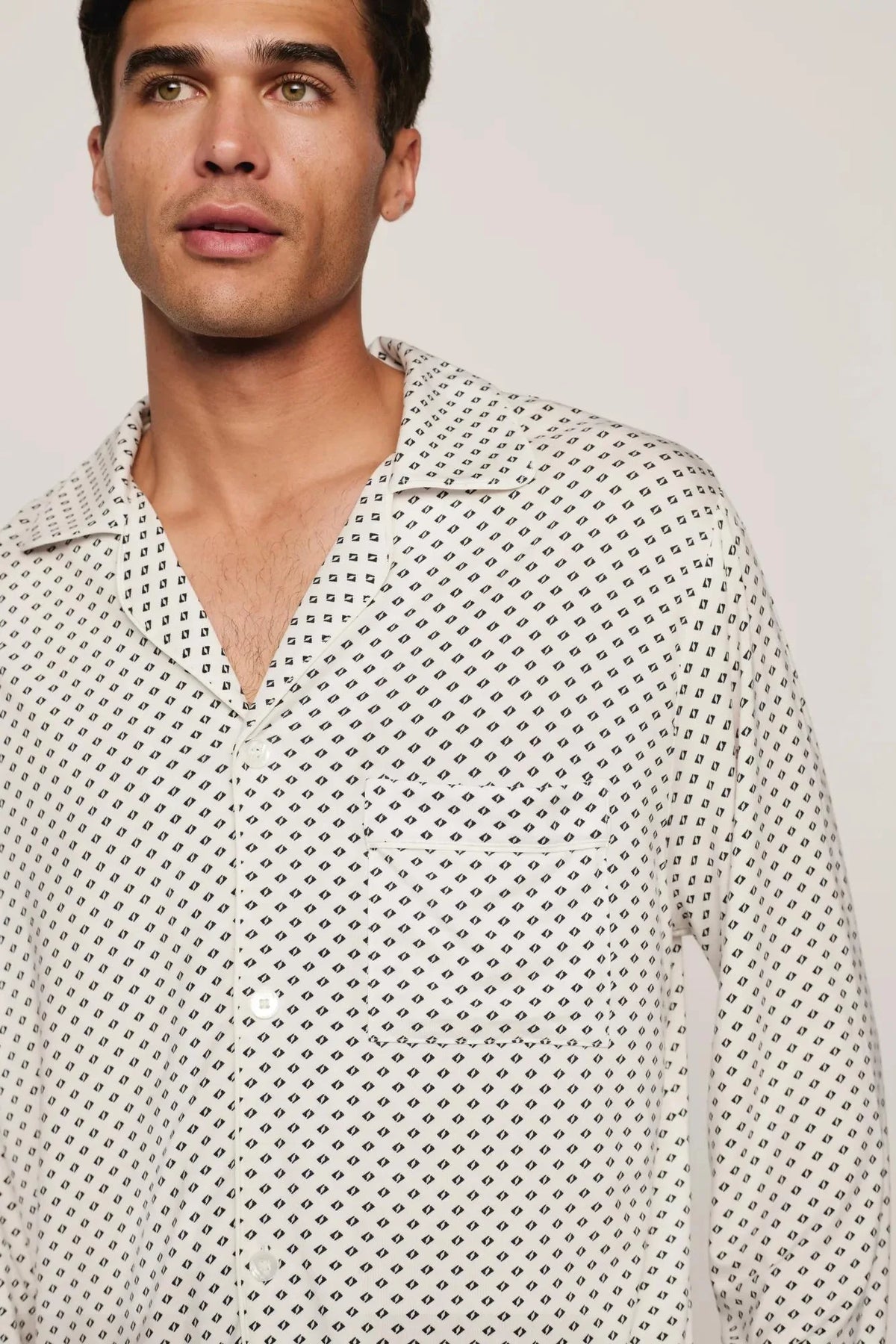William Printed TENCEL™ Modal Long PJ Set