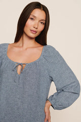 Linen Blend Short Dress