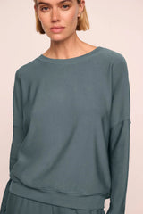 Softest Sweats Boat Neck Pullover