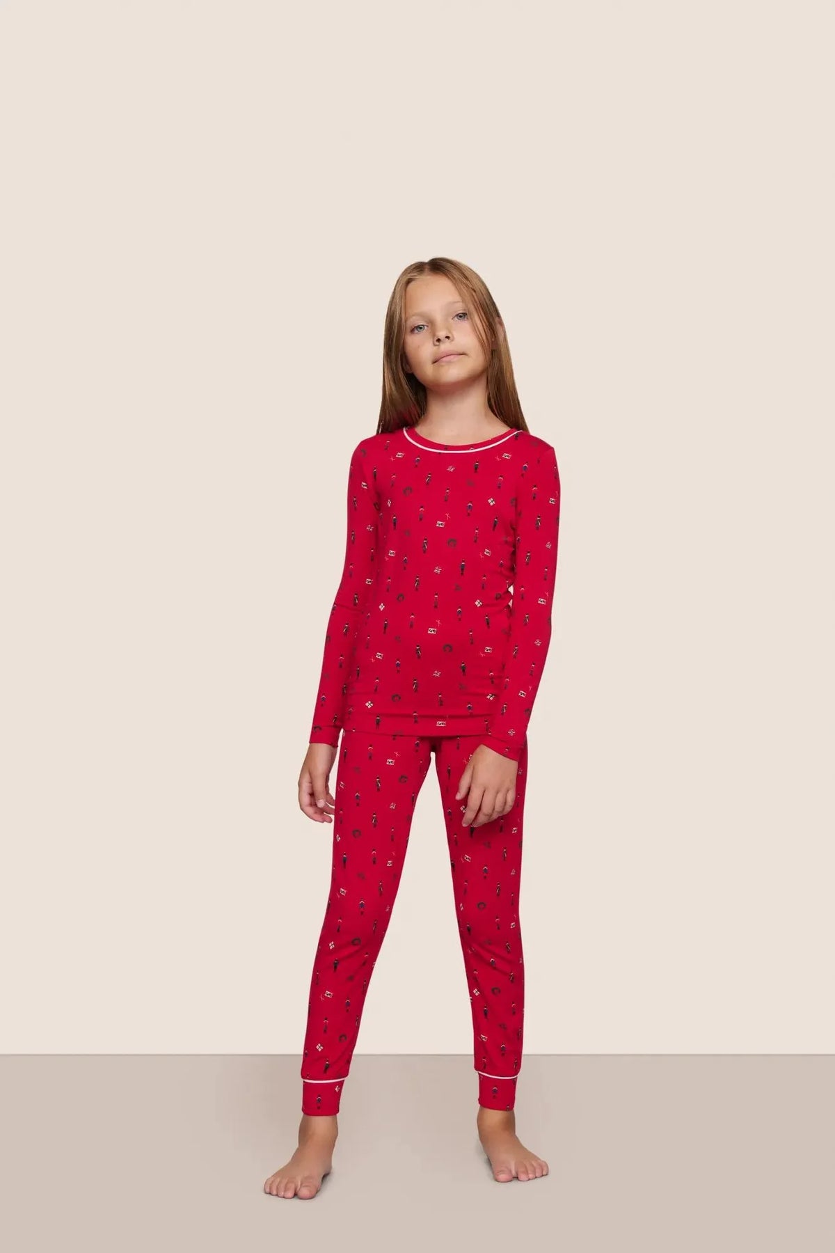 Kids Printed TENCEL™ Modal Unisex Long PJ Set
