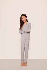 Kids Printed TENCEL™ Modal Unisex Long PJ Set