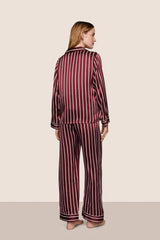Inez Washable Silk Printed Long PJ Set