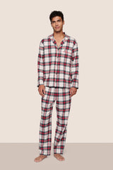 Men's Flannel Long PJ Set