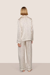 Inez Washable Silk Printed Long PJ Set