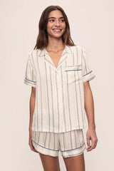 Inez Washable Silk Printed Short PJ Set