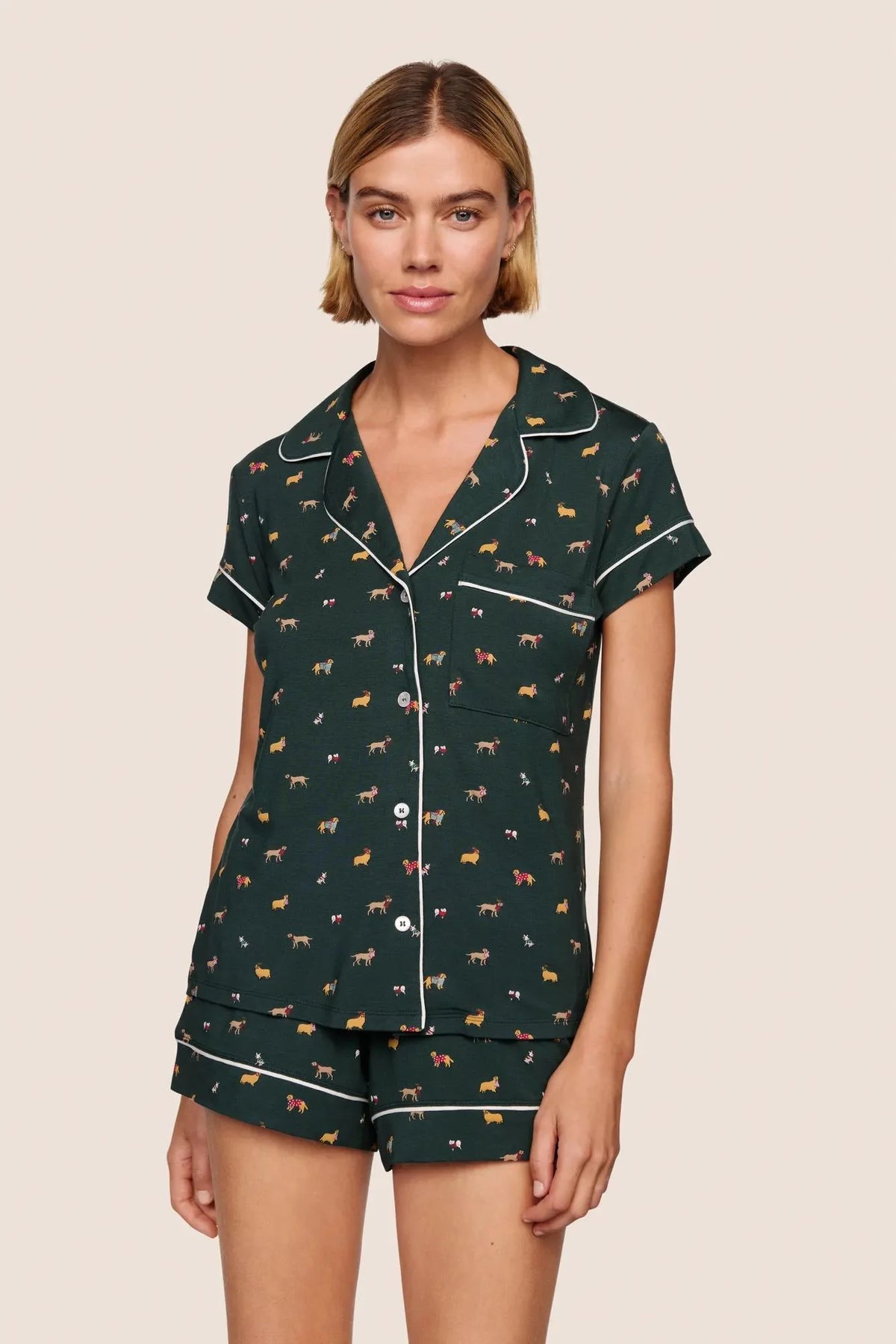 Gisele Printed TENCEL™ Modal Shortie Short PJ Set
