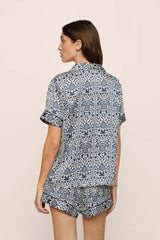 Eberjey x Casa Del Sol - Inez Washable Silk Printed Short PJ Set